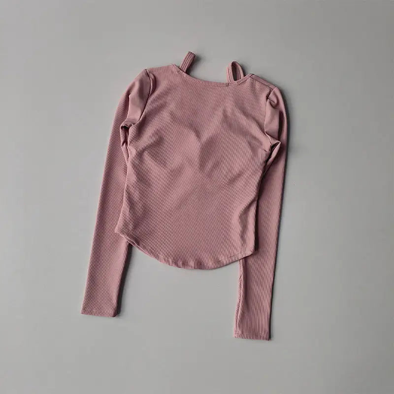 Long Sleeve Yoga Crop Tops For Women - The Lady's Haven Boutique