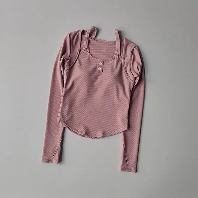 Long Sleeve Yoga Crop Tops For Women - The Lady's Haven Boutique