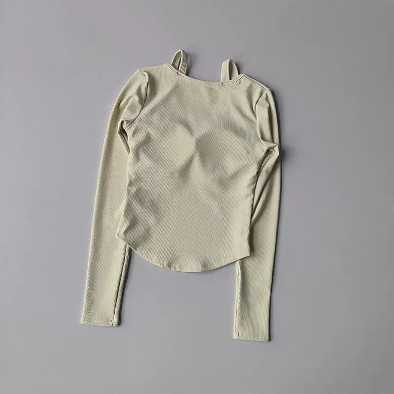 Long Sleeve Yoga Crop Tops For Women - The Lady's Haven Boutique