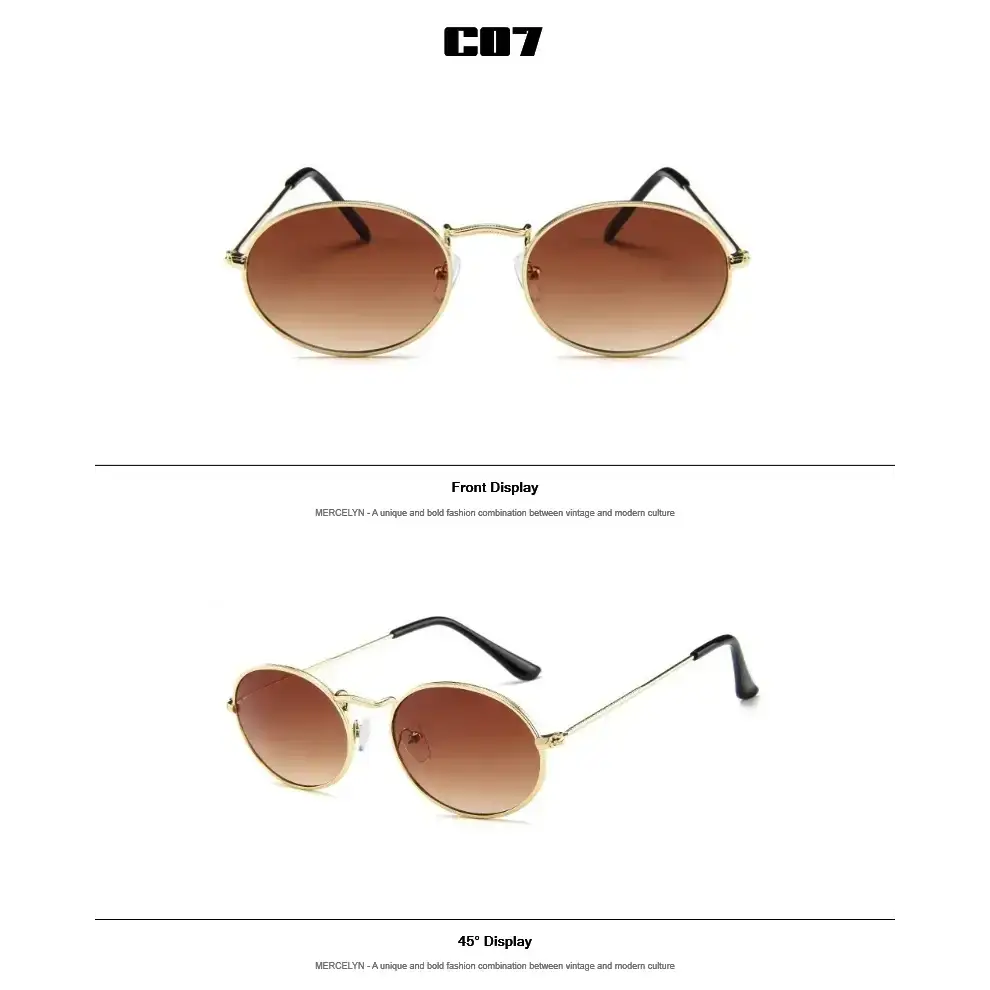 Luxury Designer Oval Sunglasses Women - The Lady's Haven Boutique