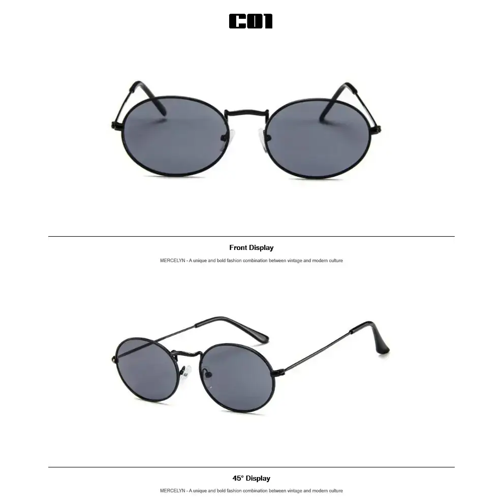 Luxury Designer Oval Sunglasses Women - The Lady's Haven Boutique