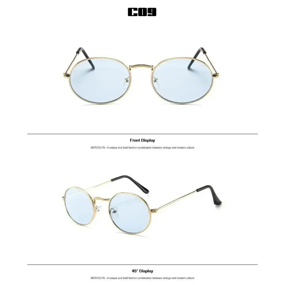 Luxury Designer Oval Sunglasses Women - The Lady's Haven Boutique