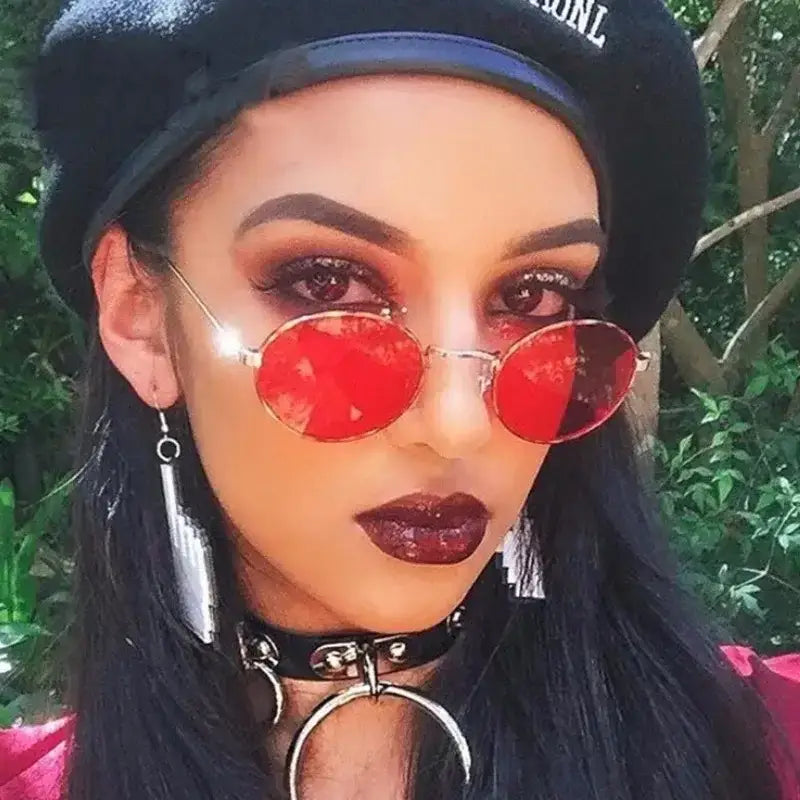 Luxury Designer Oval Sunglasses Women - The Lady's Haven Boutique