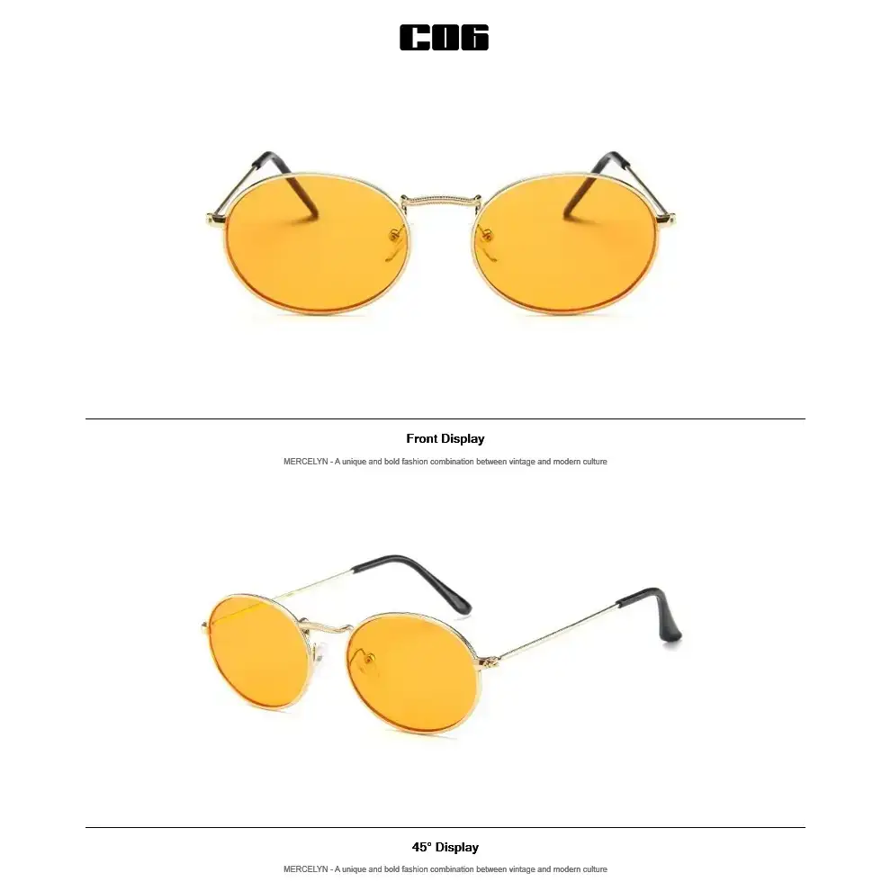 Luxury Designer Oval Sunglasses Women - The Lady's Haven Boutique