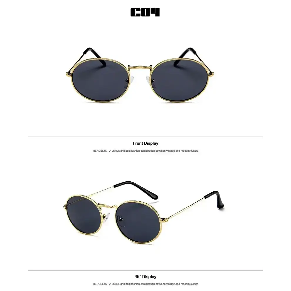 Luxury Designer Oval Sunglasses Women - The Lady's Haven Boutique