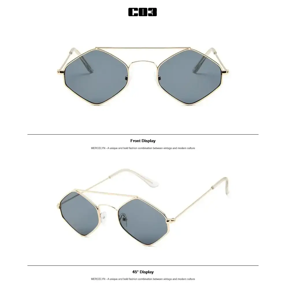 Luxury Ladies Sunglasses With Metal Frame - The Lady's Haven Boutique