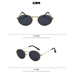 Luxury oval sunglasses women with sleek black lenses and stylish gold accents, perfect for chic outfits