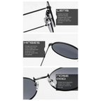 Luxury oval sunglasses women with UV400 lens and flexible nose pad for comfort and protection
