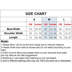 Size chart for mini slip dress showing bust width shoulder width and length in centimeters and inches