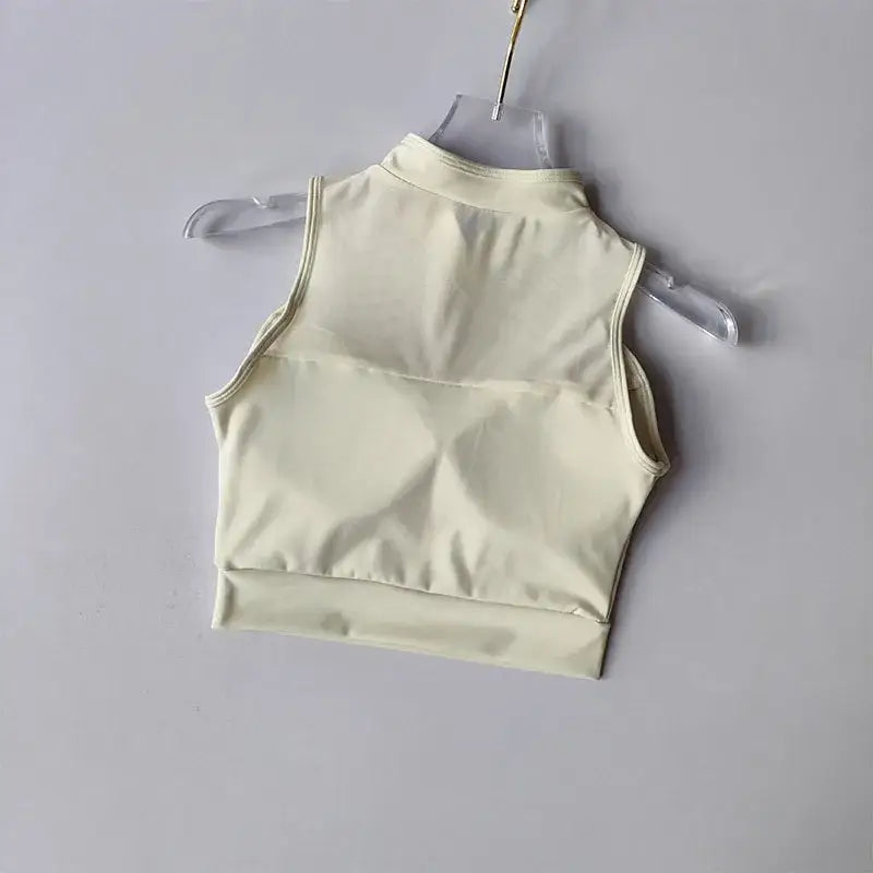 Padded Gym Crop Top Stylish Activewear - The Lady's Haven Boutique