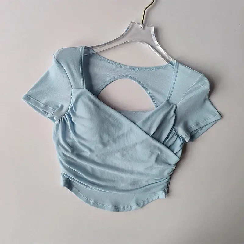 Padded Yoga Shirts for Women Various Colors - The Lady's Haven Boutique