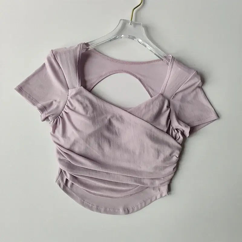 Padded Yoga Shirts for Women Various Colors - The Lady's Haven Boutique