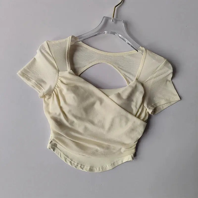 Padded Yoga Shirts for Women Various Colors - The Lady's Haven Boutique