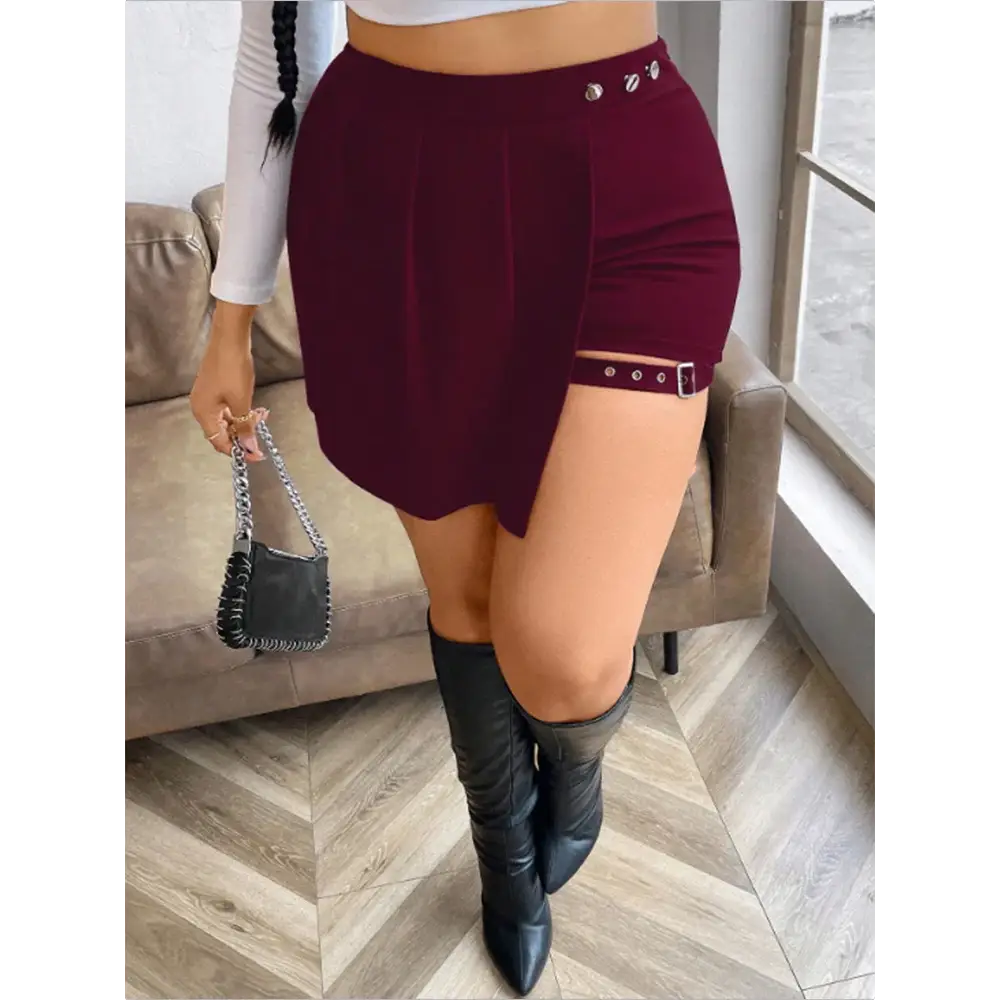 Plus Size 2024 Spring And Summer New Flared Skirt Ladies Fashion Versatile Black Casual Mini Skirt Pleated Fluffy Short