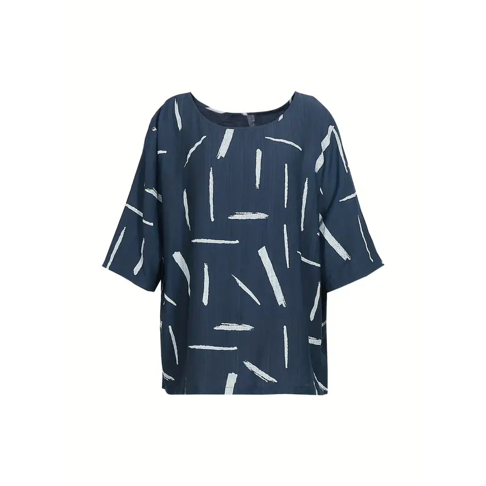 Plus Size 2025 Summer New Women’s Irregular Pattern Round Neck Short Sleeve Top Elastic Waist Trousers Basic 2 Piece Set