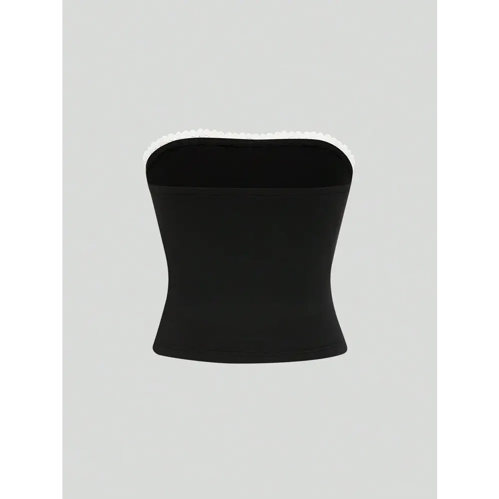 Plus size Women’s Elegant tie with Bow Tie Tops Y2K Suit Breastplain Solid Colour Slim Sexy Polyester T-Shirt