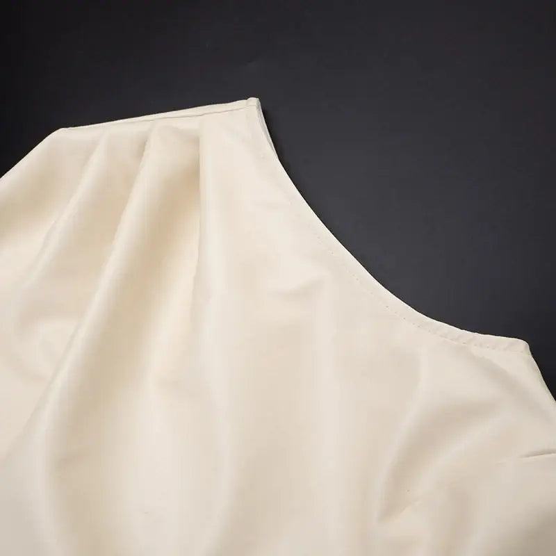 PU Leather Mini Dress – Sleeveless Ruched Clubwear - Mini Dresses