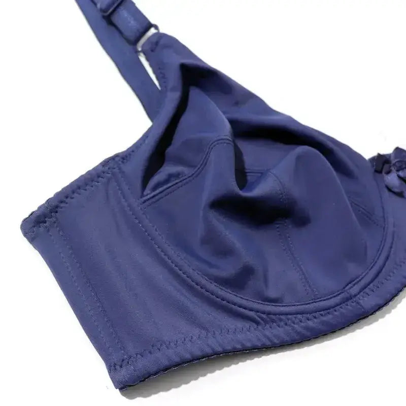 Pure Color Plain Large Size Bra with wire for women non-padded bralette for big breast C D E F cup bras
