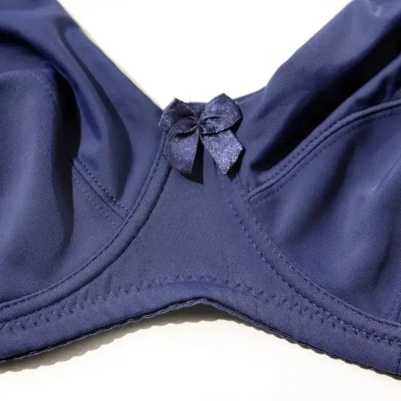 Pure Color Plain Large Size Bra with wire for women non-padded bralette for big breast C D E F cup bras