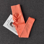 Coral push up leggings for women featuring a flattering design and soft fabric