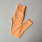 Peach Push Up Leggings for Women with High Waist Design and Stretchy Fabric