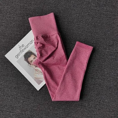 Stylish push up leggings for women in pink, perfect for workouts and casual wear
