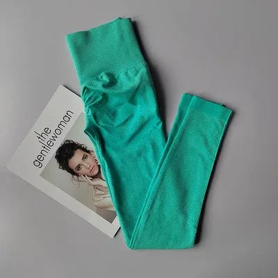Turquoise push up leggings for women with a comfortable fit and stylish design