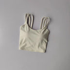Light beige push up sports bras for women designed for comfort and support during workouts