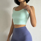 Light blue push up sports bras for women designed for comfort and support during workouts