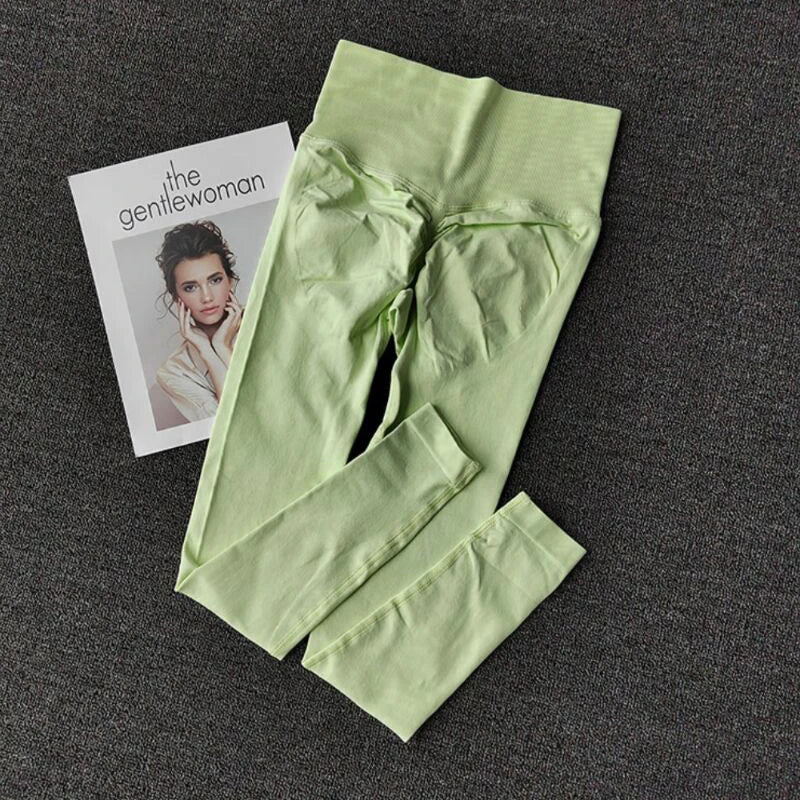 Light green quick dry sport leggings from The Lady's Haven Boutique for active wear
