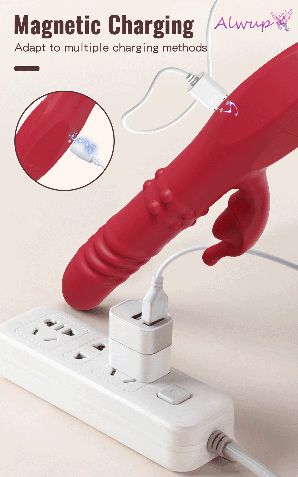 Rabbit Vibrator For Women Powerful G Spot Telescopic Rotating Clitoris Vagina Stimulator Female Masturbator For Adult