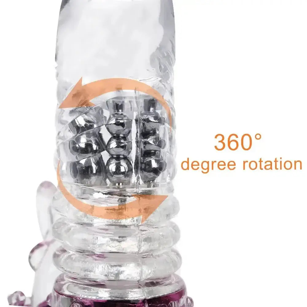 Rabbit Vibrator Telescopic Dildo Vibrator G - Spot Clit AV Stick Stimulator Vaginal Massager Sex Toys for Women Female rechargable - The Lady's Haven