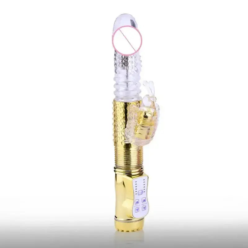 Rabbit Vibrator Telescopic Dildo Vibrator G - Spot Clit AV Stick Stimulator Vaginal Massager Sex Toys for Women Female rechargable - The Lady's Haven