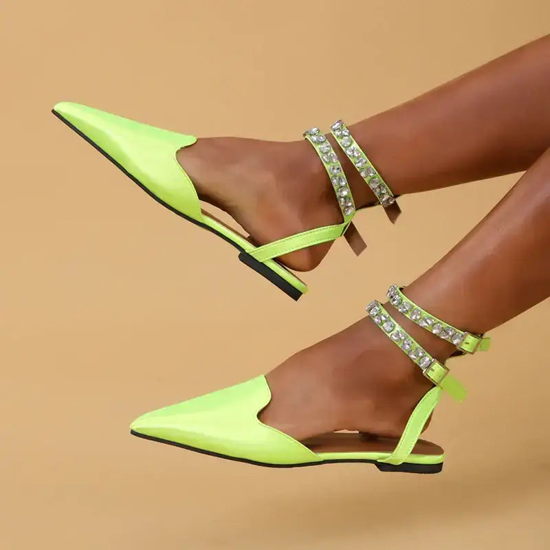 Rhinestone Ankle Strap Sandals for Women - The Lady's Haven Boutique