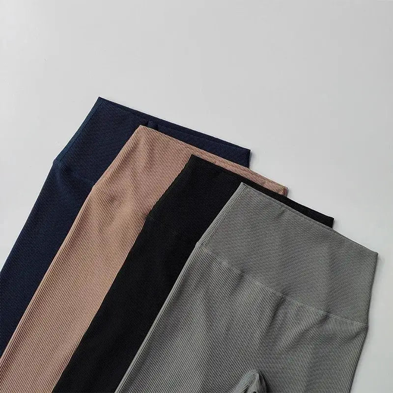 Ribbed Cycling Yoga Gym Shorts for Women - The Lady's Haven Boutique