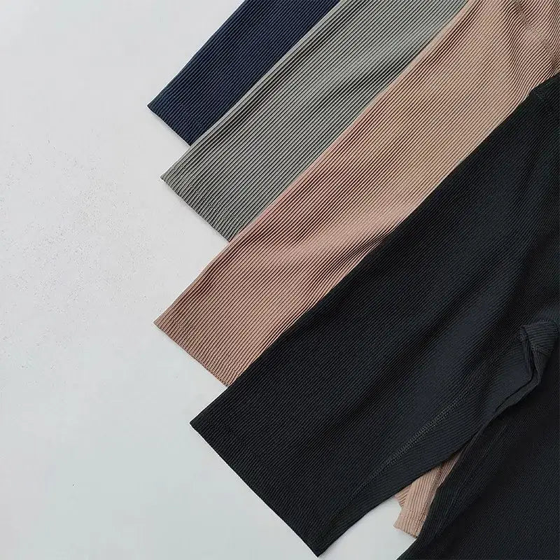 Ribbed Cycling Yoga Gym Shorts for Women - The Lady's Haven Boutique