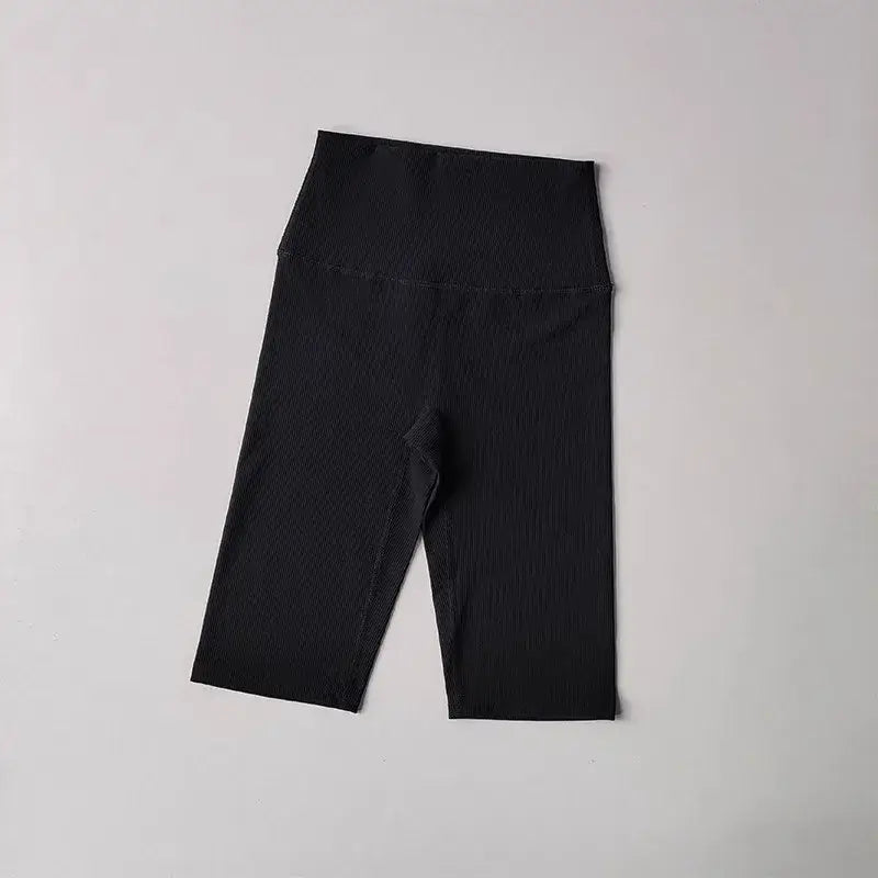 Ribbed Cycling Yoga Gym Shorts for Women - The Lady's Haven Boutique