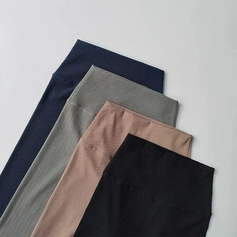 Ribbed Cycling Yoga Gym Shorts for Women - The Lady's Haven Boutique