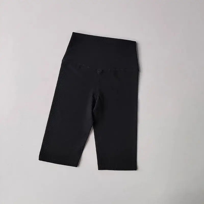 Ribbed Cycling Yoga Gym Shorts for Women - The Lady's Haven Boutique