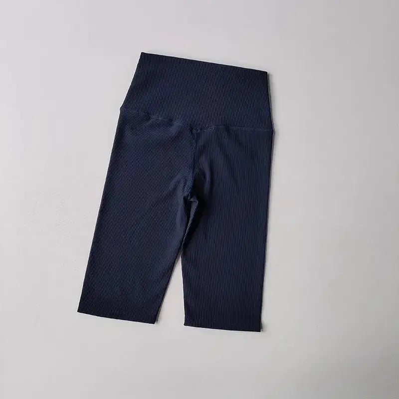 Ribbed Cycling Yoga Gym Shorts for Women - The Lady's Haven Boutique