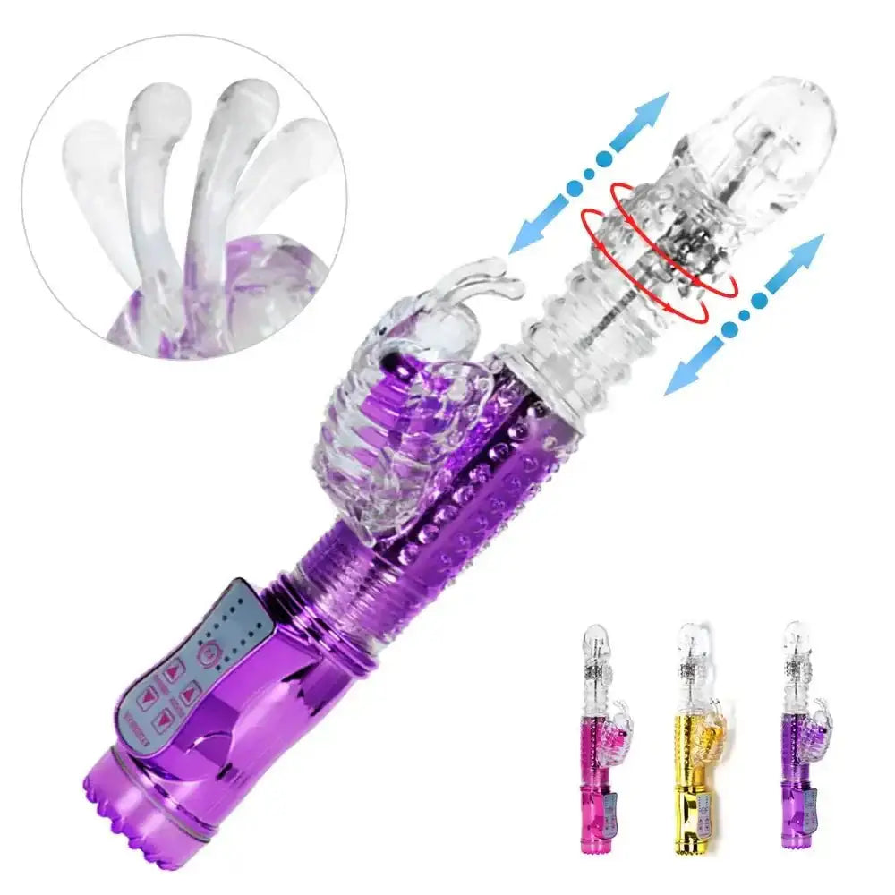 Rotation 7 Speed Rabbit Vibrators Realistic Dildo Clitoris stimulator Erotic sex toys G Spot Vibrators Adult sex toys for Women - The Lady's Haven
