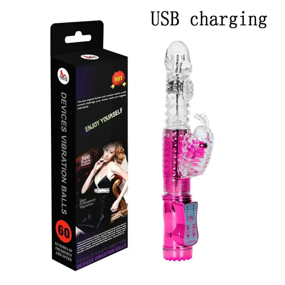 Rotation 7 Speed Rabbit Vibrators Realistic Dildo Clitoris stimulator Erotic sex toys G Spot Vibrators Adult sex toys for Women - The Lady's Haven