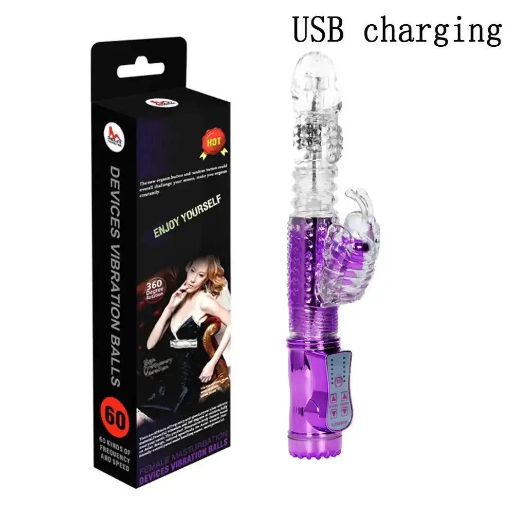 Rotation 7 Speed Rabbit Vibrators Realistic Dildo Clitoris stimulator Erotic sex toys G Spot Vibrators Adult sex toys for Women - The Lady's Haven