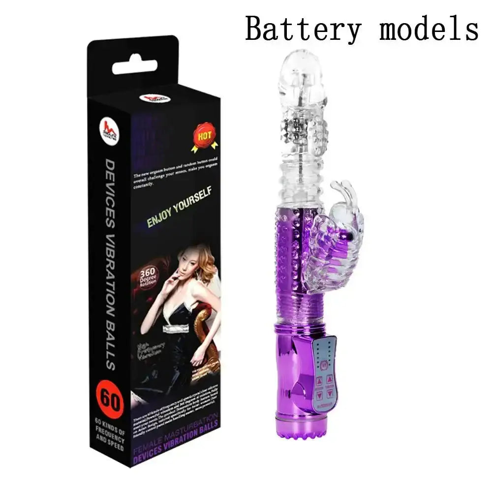 Rotation 7 Speed Rabbit Vibrators Realistic Dildo Clitoris stimulator Erotic sex toys G Spot Vibrators Adult sex toys for Women - The Lady's Haven