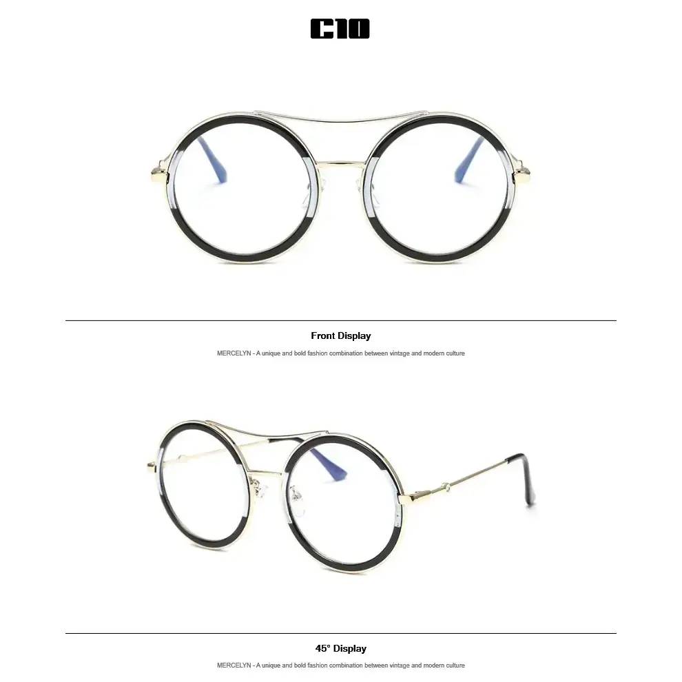 Round Sunglasses with Designer Flair - The Lady's Haven Boutique