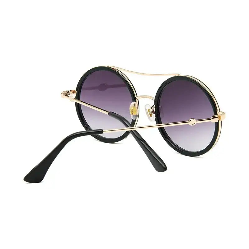 Round Sunglasses with Designer Flair - The Lady's Haven Boutique