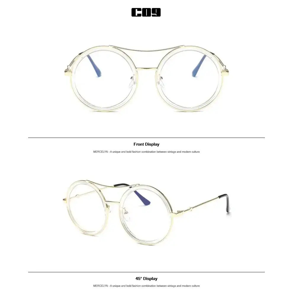 Round Sunglasses with Designer Flair - The Lady's Haven Boutique