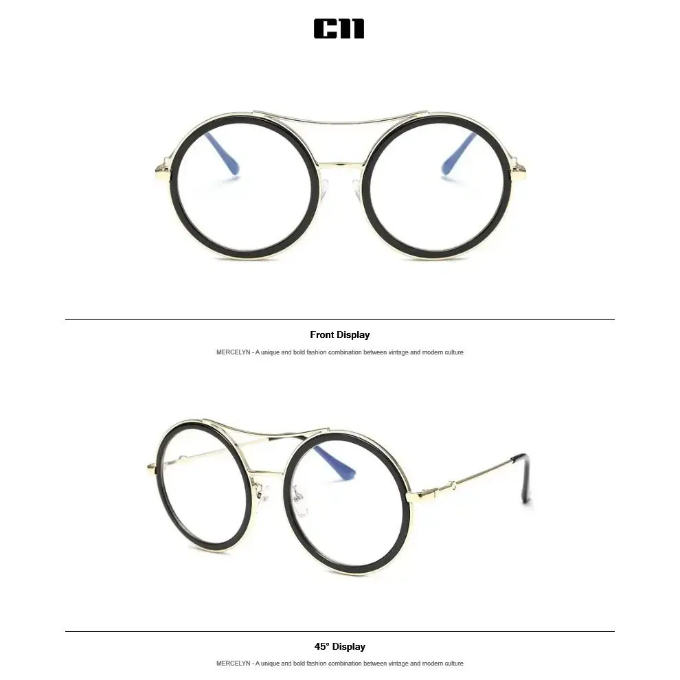 Round Sunglasses with Designer Flair - The Lady's Haven Boutique