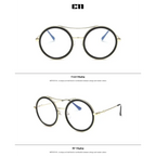 Round sunglasses with designer flair featuring gold frames and vintage-inspired lenses