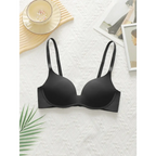 Sexy lingerie black bra with smooth cups and adjustable straps from The Lady's Haven Boutique